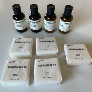 Le Labo Bergamote 22 travel toiletries
